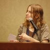 Hannah Beliles makes a presentation during the SCI sponsored contest for the best new idea for media outlets.