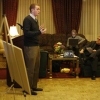 Jeffrey Guaquil makes a presentation during the SCI sponsored contest for the best new idea for media outlets.