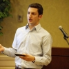 Nick El Khoury makes a presentation during the SCI sponsored contest for the best new idea for media outlets.