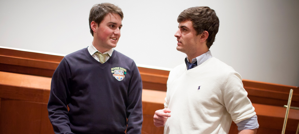 Schurz awards are presented at Notre Dame